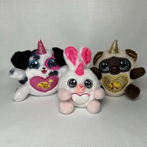 Zuru Rainbocorn Kittycorn Siamese w Fish & Nala Dalmatian W Pizza & Bunnycorn